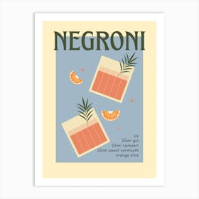 Negroni Art Print