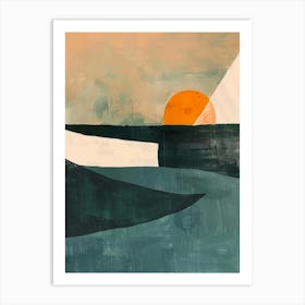 Sunset At The Beach 18 Art Print