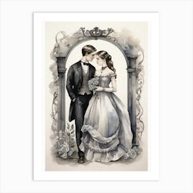 Victorian Wedding art print 1 Art Print