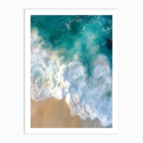 Aerial View Of The Ocean 12 Art Print