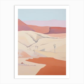 Patagonian Desert (Patagonian Steppe)   Argentina, Contemporary Abstract Illustration 2 Art Print