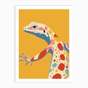 Modern Lizard Abstract Illustration 3 Art Print