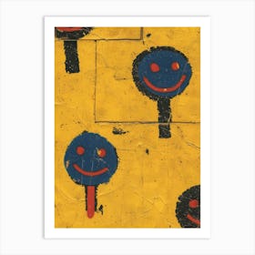 Smiley Faces Art Print