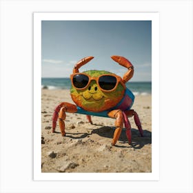 Crab On The Beach 3 Art Print