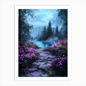 Path To A Lake Art Print