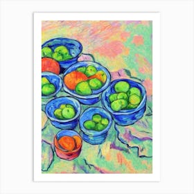 Peas Fauvist vegetable Art Print