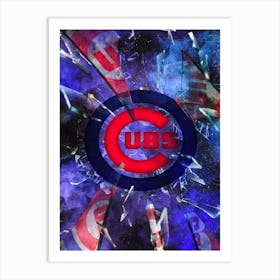 Chicago Cubs Baseball Poster Art Print