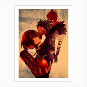 Anime Negative Space ― I Am Justice Art Print