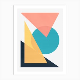 Geometric and colorful shapes 2 Art Print