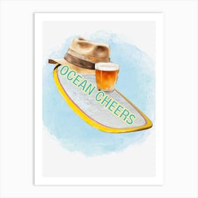 Ocean Cheers Art Print