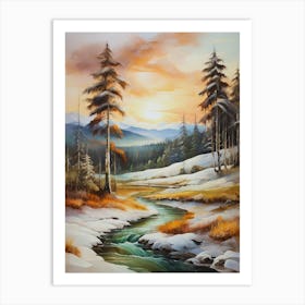 Winter Landscape 45 Art Print