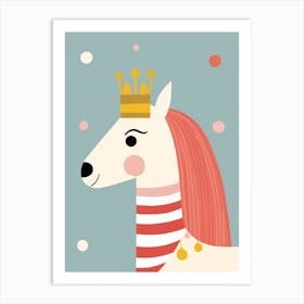 Little Horse 1 Wearing A Crown Art Print