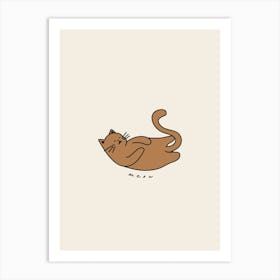 Neutral Meow Cat Art Print