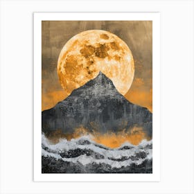 Full Moon Canvas Print Art Print