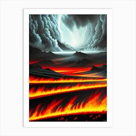 Lava Painting Art Print