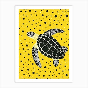Yellow Sea Turtle 4 Art Print