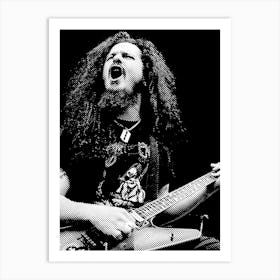 Dimebag Darrell line Art 3 Art Print