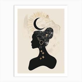 Silhouette Of A Woman 40 Art Print