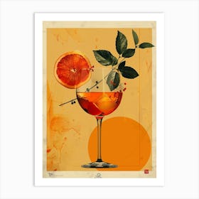 Glass Of Orange Juice 2 Art Print