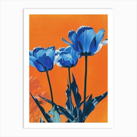 Blue Tulips 9 Art Print