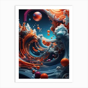 Abstract Fractal Art Art Print