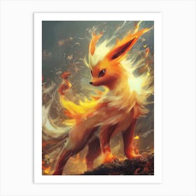 Pokemon Eevee 9 Art Print