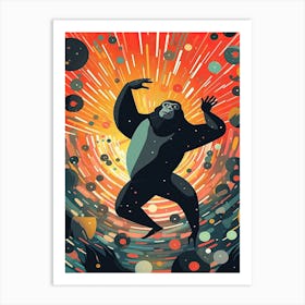 At The Disco   Gorilla Art1 Art Print