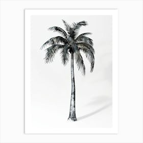 Palm Tree Pixel Illustration 1 Art Print