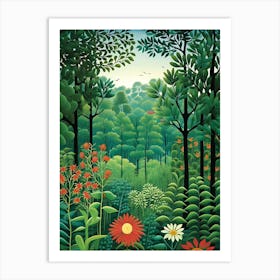 Enchanted Greenscape Art Print