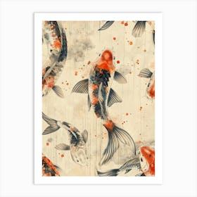 Watercolor Koi 18 Art Print