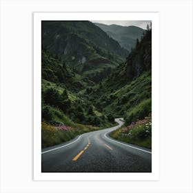 Road In The Mountains Art Print