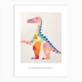 Nursery Dinosaur Art Heterodontosaurus 3 Poster Art Print