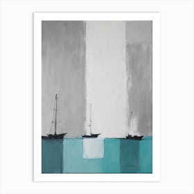 'Sailboats' 1 Art Print