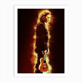 Eddie Vedder Epic Smoke Art Print