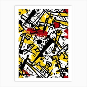 Abstract Splatter Pattern Art Print