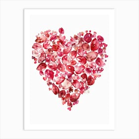 Heart Of Roses 1 Art Print