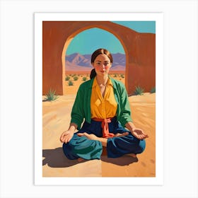 'Meditation In The Desert' Art Print