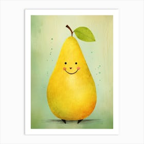 Friendly Kids Pear 5 Art Print