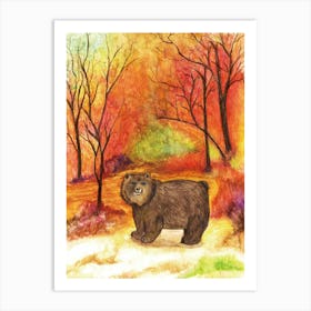 Autumn drawn by Paoling Rees Art Print