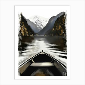 Canoe On A Lake Art Print