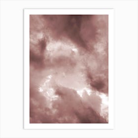 Blush Clouds Art Print