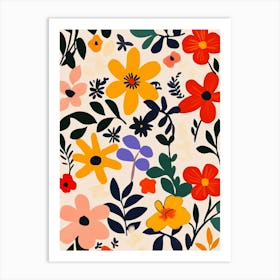 Floral Pattern 14 Art Print