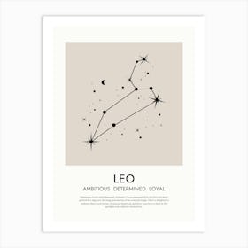 Leo Zodiac Print Art Print