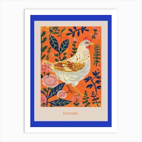 Spring Birds Poster Chicken 7 Art Print