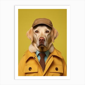 A Dog Labrador Retriever 5 Art Print