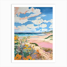 Holkham Bay Beach, Norfolk, Matisse And Rousseau Style 2 Art Print