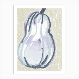 Gray Pear Art Print