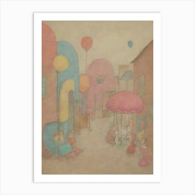 Children'S Village Art Print