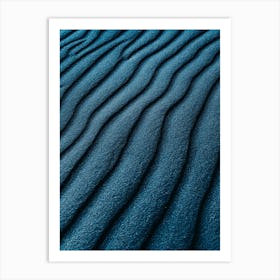 Blue Sand Art Print