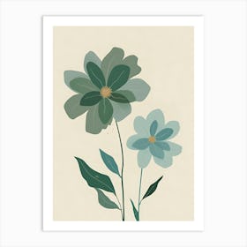 Two Flowers Art Print